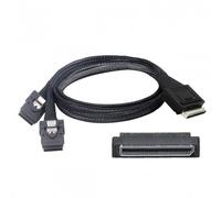Cable de datos activo CY OCuLink PCIe PCI-Express SFF-8611 de 8x8 carriles a doble SFF-8087 de 4x SSD, 50 cm