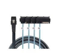 Cable de Datos de Disco Duro para Tarjeta de Matriz de Servidor Sas Sff-8087 A 4 Sff-8482 Cable de Alimentación de 0,5 M