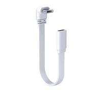Cable de datos de silicona de 480 mbps tipo codo curvo de pie, 20 cm | Cable de datos de carga rápida de 100 W, cable de transferencia de datos de 480 mbps para accesorios de laptop y tablet