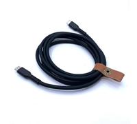 Cable de datos de soldador eléctrico de 240 W 5 A PD3.1 tipo C a tipo C de silicona resistente al calor hasta 450 ℃ para carga rápida Núcleo de cobre grueso negro 1,5 m