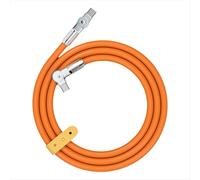 Cable de datos mecánico de doble codo giratorio de 180 de tipo C a tipo C, 1 m