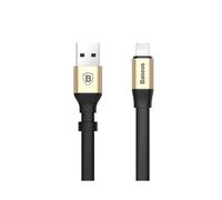 Cable de datos Micro Baseus USB dual de 8 pines (dorado) 2 en 1 con carga y sincronización rápida para Android