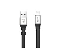 Cable de datos Micro Baseus USB dual de 8 pines (plata) 2 en 1 con carga y sincronización rápida para Android