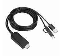 Cable de datos para conectar a la pantalla del proyector de la computadora del teléfono móvil Cable adaptador USB C Bluetooth mismo cable de pantalla