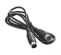 Cable de datos para radio ICOM, conector DIN de 1,5 m, compatible con transmisión de señal y potencia de enlace, compatible con IC-703 706 718 (DIN8-DIN8)