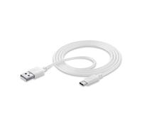 Cable De Datos USB A USB-C Para Carga Y Datos Blanco