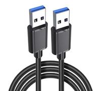 Cable de datos USB - cable de transferencia de doble extremo, cable USB 3.0 de 3 pies | Cable macho de alta velocidad, conector de accionamiento externo, conexión al ventilador de refrigeración para l