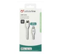 Cable De Datos USB Cellularline Mediano - USB-C A Lightning 0