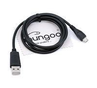 Cable de Datos USB Compatible con Garmin Edge 820, Edge 830, Edge Explore, Edge Explore 1000, Edge Explore 820, Edge 130 Plus Micro USB, 1 m, con paño de Limpieza de Pantalla Mungoo