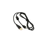 Cable de datos USB de 1,5 m compatible con Olympus CB-USB5 CB-USB6, cable de PVC TPE con diseño de arco negro para transferencia de datos de cámara.