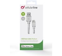 Cable De Datos USB MEDIUM - Lightning Cable USB De 60cm Blanco