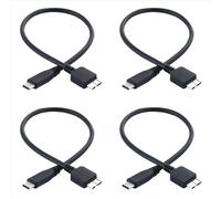 Cable de datos USB tipo C macho a USB 3.0 Micro-B macho para tableta y teléfono