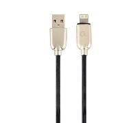 CABLE DE DATOS Y CARGA GEMBIRD 8 PINES DE CAUCHO PREMIUM, 2M, NEGRO