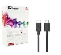 Cable de Datos y Carga USB-C a USB-C Compatible con Motorola Smartphones. Soporta Carga Super Rápida 6,5A MAX (1m)