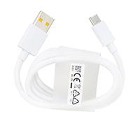 Cable de datos y carga USB, compatible con Super Dart Charge 65W para Realme - Blanco.