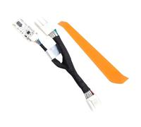 Cable de derivación de arranque y parada Plug and Play para vehículo, arnés en línea de 16, 8 cm, pieza de módulo compacto de 2 enchufes, pieza de cableado en línea de comprobación del botón de