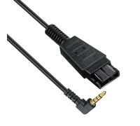 Cable de desconexión rápida a enchufe CC de 3,5 mm para auriculares, teléfonos y computadoras, cable de liberación rápida de 24 a 59 pulgadas