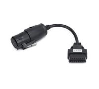 Cable de Diagn¨®Stico Aramox Apto para Camiones Adaptador de Cable de Diagn¨®Stico OBD2 de 30 Pines Y 16 Pines de 250 Mm/9,8 Pulgadas de Longitud de Repuesto