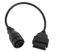 Cable de Diagnóstico 14 Pines a 16 Pines, Adaptador, Cable de Inspección para, Color Negro - Conexión Sencilla, Compatible con Herramientas OBD2, Uso Duradero