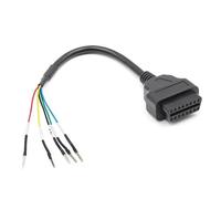 Cable de diagnóstico de conector probador de puente de 16 pines, enchufe OBD OBD2 hembra K Line Can Line para coche, herramienta de diagnóstico universal K+CAN OBD2