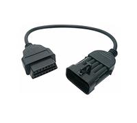 Cable de diagnóstico G34C Aukson para coche, compatible con Opel Vauxhall de 10 pines OBD a 16 pines OBD2 Cable adaptador OBDII conector de diagnóstico