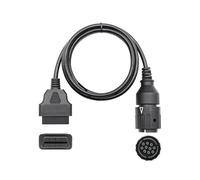 Cable de diagnóstico OBD2 OBDII de 10 Pines a 16 Pines for Motocicletas, Adaptador de 10 Pines a 16 Pines, Compatible con BM IC D, ICOM-D, A2.(10Pin 30cm)