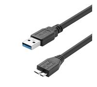 Cable de disco duro externo de 3 pies, repuesto USB 3.0 A a Micro-B de alta velocidad/cable SS de carga compatible con Western Digital WD My Passport, Seagate, Westgate, Toshiba Canvio, Samsung S5