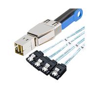 Cable de disco duro Mini SAS HD SFF-8644 a 4 SATA de 7 pines, servidor de 12 Gbps