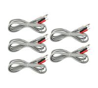 Cable de Electrodo, Multifunción 5 Piezas de Alambre de Lámina de Cobre 2 en 1 TENS Cable de Masaje Muscular Práctico Confiable para Uso en Viajes en Casa