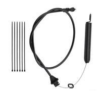 Cable de embrague de compromiso de cubierta 175067 para Craftsman para Poulan para cortacésped Ariens Riding 42 pulgadas, construcción de goma de acero inoxidable, kit fácil de instalar con lazos
