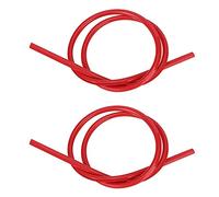 Cable de encendido, 2 uds 8mm 1m Cable de encendido del coche silicona de cables de encendido de bujía Hilo Accesorios Kit de hilos de automoción para sustitución de accesorios de automoción