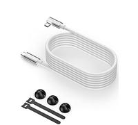 Cable de Enlace de 6M Compatible con Meta Quest 2/Pico 4/Steam VR, Transferencia de Datos 5.0 de Alta Velocidad para PC,Cable USB 3.0 a USB C de Alta Velocidad para PC VR y Steam VR (Blanco).