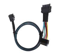 Cable de enlace de almacenamiento interno avanzado, SFF8643 a SFF8639, cable SAS de alta velocidad de 15 pines con SFF-8482. Compatible con conexión