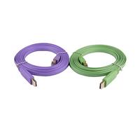 Cable de enrutador de Red Chapado en Oro USB a RJ45 8P8C Cable del convertidor de Adaptador en Serie Compatible con cis-Co H3C Hua-Wei H-P Rollover de interruptores (Size : 10ft, Color : Green)
