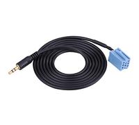 Cable de entrada auxiliar para automóvil, adaptador de cable, 1 pieza de 3,5 mm, cable adaptador de audio y música de entrada auxiliar para automóvil, apto para/Golf/Passat B5/Bora//Blaupunkt