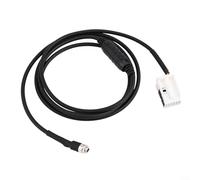 Cable de entrada de audio auxiliar hembra AUX 150 cm para BMW E60 E63 E64 E65 E66 Series adaptador de coche instalación directa compatible con modelos de la serie 5 6