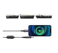 Cable de entrada tipo C | Cable de extensión con voltaje ajustable, cable de tensión ajustable | para conector de ordenador, portátil, altavoz, router, tira de luz LED, ventilador pequeño, pequeño