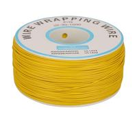 Cable de envoltura de alambre de cobre estañado Cable de puente de aislamiento flexible para pruebas electrónicas y soldadura de PCB 30 AWG 0,25 mm Diámetro del núcleo 200 metros (Amarilla)