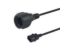Cable de equipamiento Anschl. C14 - título CEE7/3 0,25m negro