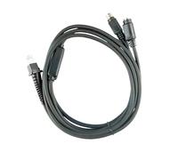 Cable de escáner RJ50 con Extremos de Conector de Teclado, Cable para escritorios POS y áreas de escaneo de almacén para Equipos de reemplazo de escáner Host Link Pos Checkout de de de
