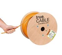 Cable de Ethernet a granel Cat6A blindado Plenum (CMP), 23 AWG, 750 MHz, ETL listado, escudo de lámina general (FTP), trueCABLE