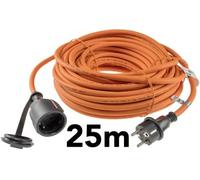 Cable de extensión 25m, IP44 Naranja