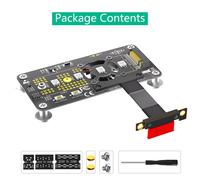 Cable de extensión 3 en 1 M.2 (NGFF) NVME M-key SSD a PCIE 1X (5 cm)