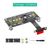 Cable de extensión 3 en 1 M.2 (NGFF) NVMe M-Key SSD a PCIe 1X con Cooli