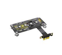Cable de Extensión 3 en 1 M.2( NGFF) NVME M-Key SSD A PCIE 1X con Ventilador de Refrigeración y LED de Decoloración Automática (5 Cm)