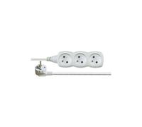 Cable de extensión 3 enchufes con/u 10m/H05VV-F 3G1 cable P0310