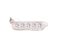 Cable de extensión 5 enchufes con/u 2m/H05VV-F 3G1/blanco P0512