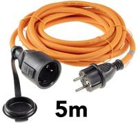 Cable de extensión 5m, IP44 Naranja