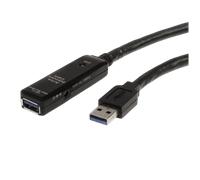 StarTech Cable extensor USB USB3AAEXT3M – 3.0 SuperSpeed activo USB A macho a hembra 3 m Negro