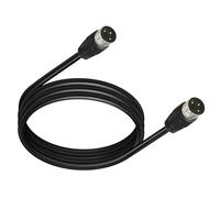 Cable de extensión adaptador DIN macho a macho de 3 pines, 1,5 m | Línea de extensión de fuente de alimentación para reproductores digitales con fácil y uso en equipos industriales